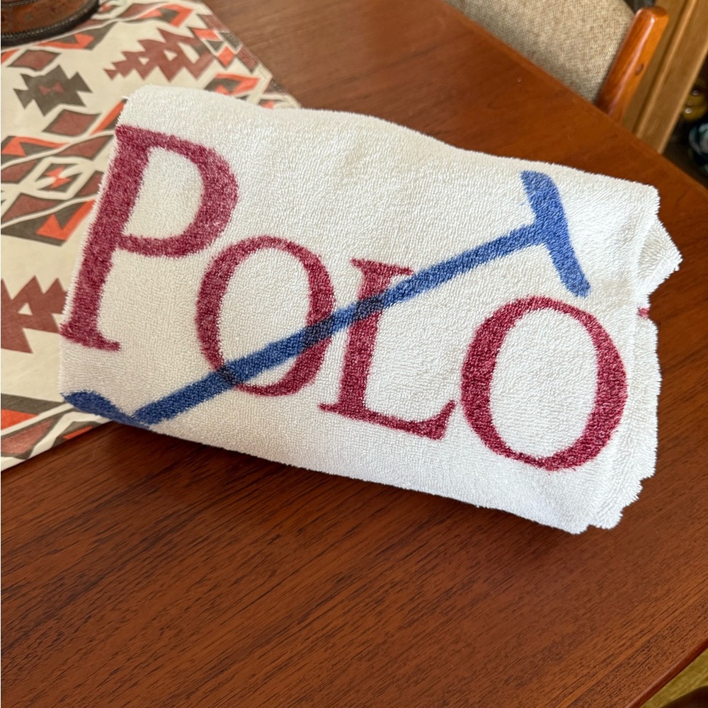 VINTAGE Ralph Lauren POLO beach towel